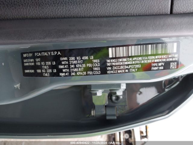 ZACCJBCB4JPG72853 Jeep Renegade Trailhawk 4x4