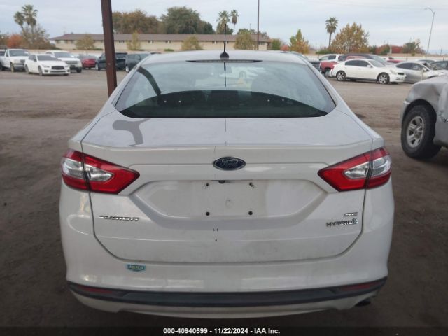 3FA6P0LU7GR283291 Ford Fusion Hybrid Se