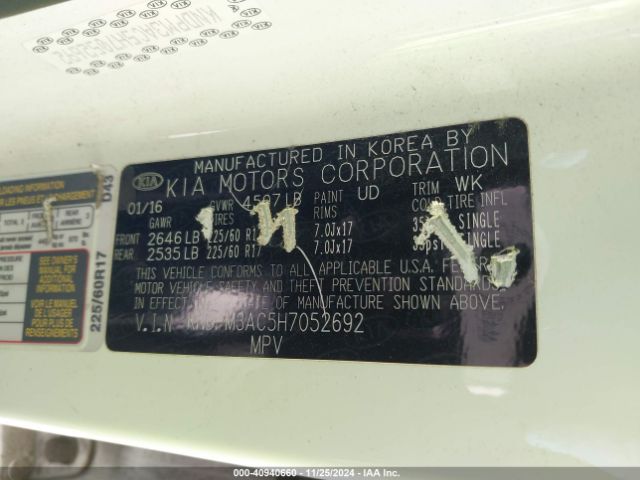 KNDPM3AC5H7052692 KIA Sportage Lx