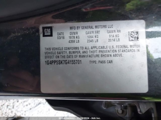 1G4PP5SK7G4155701 Buick Verano
