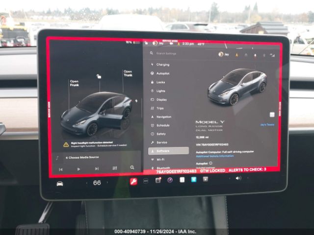 7SAYGDEE1RF102483 Tesla Model Y Long Range Dual Motor All-wheel Drive