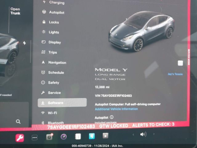 7SAYGDEE1RF102483 Tesla Model Y Long Range Dual Motor All-wheel Drive
