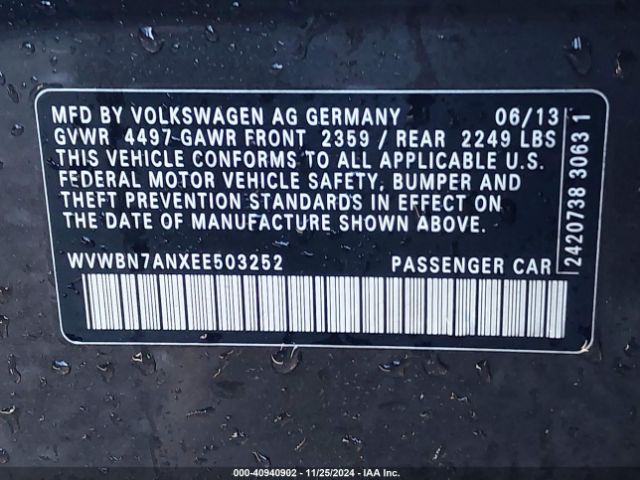 WVWBN7ANXEE503252 Volkswagen Cc 2.0t R-line