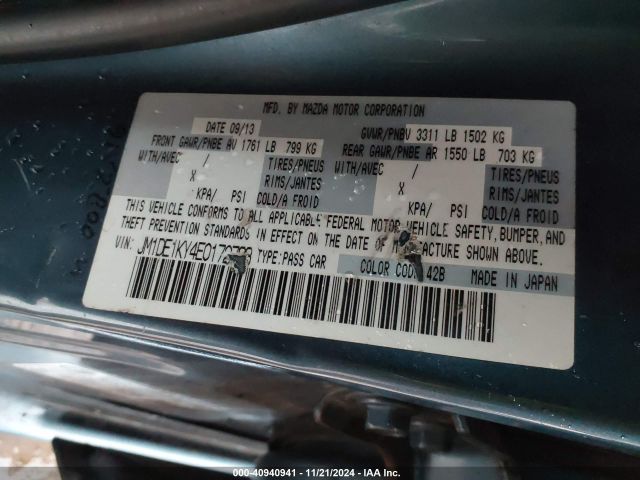 JM1DE1KY4E0172793 Mazda Mazda2 Sport