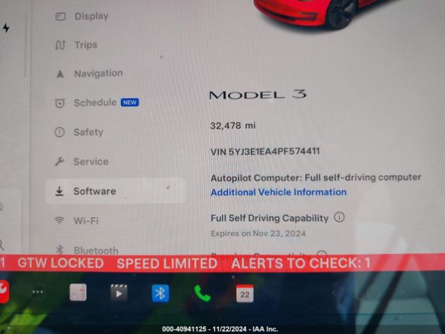5YJ3E1EA4PF574411 Tesla Model 3 Rear-wheel Drive