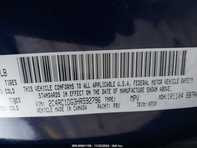 2C4RC1DG3HR592796 Chrysler Pacifica Touring