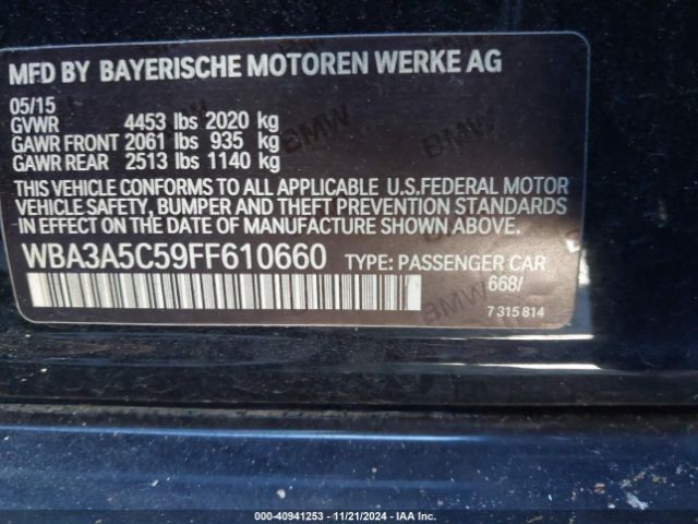 WBA3A5C59FF610660 BMW 328I