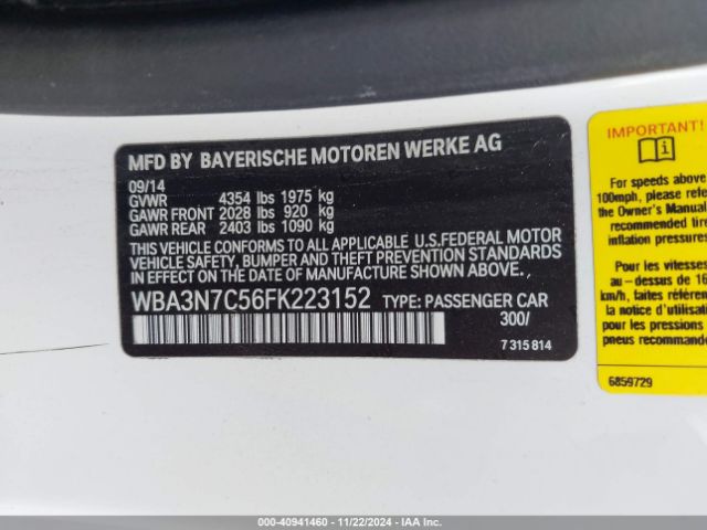 2015 BMW 428I WBA3N7C56FK223152 Photo 8