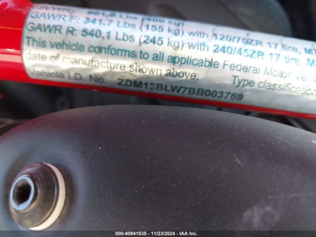 2011 DUCATI DIAVEL ZDM13BLW7BB003769 Photo 9