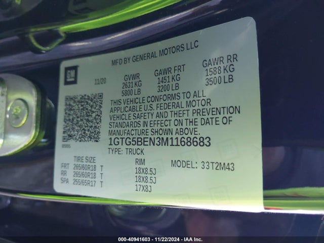 1GTG5BEN3M1168683 GMC Canyon 2wd  Short Box Elevation Standard