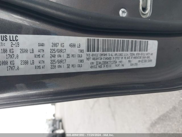 3C4NJDBB0KT713754 Jeep Compass Latitude 4x4