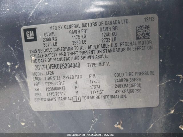 2GKFLVEK6E6204040 GMC Terrain Sle-1