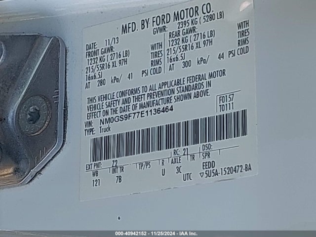 Ford Transit Connect Xlt 2014 NM0GS9F77E1136464 Image 9