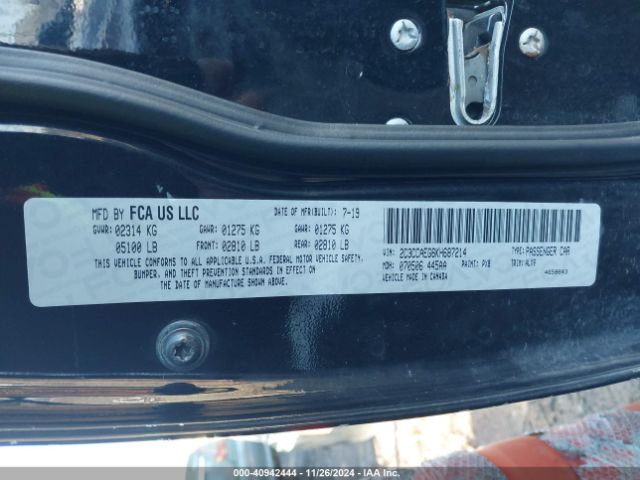 2C3CCAEG6KH687214 Chrysler 300 Limited