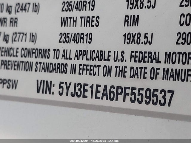 2023 TESLA MODEL 3 5YJ3E1EA6PF559537 Photo 8