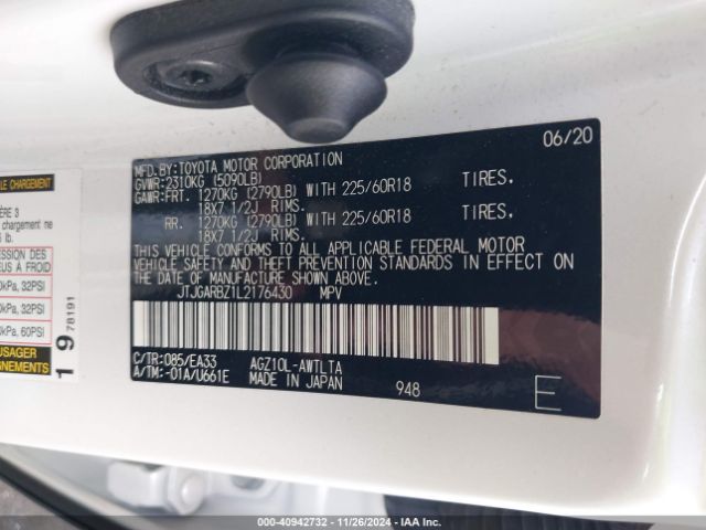JTJGARBZ1L2176430 Lexus NX 300