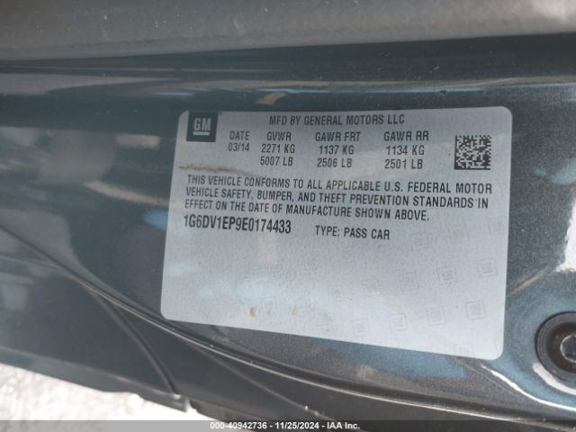 1G6DV1EP9E0174433 Cadillac CTS-V
