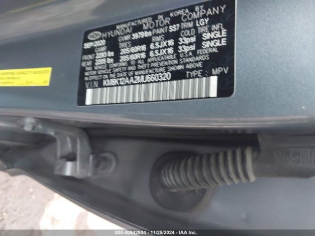 KM8K12AA2MU660320 Hyundai Kona Se