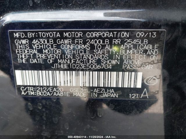 JTHBE1D23E5006704 Lexus IS 350