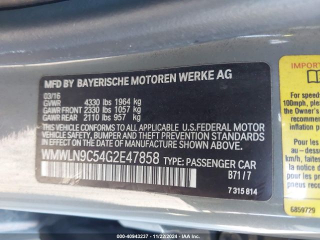 WMWLN9C54G2E47858 Mini Clubman Cooper S