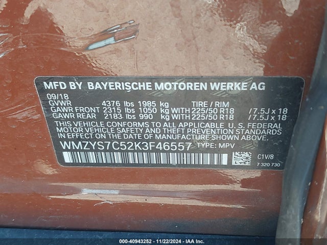 2019 MINI COUNTRYMAN WMZYS7C52K3F46557 Photo 8