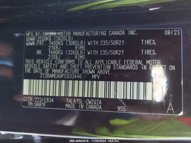 2T2BAMCA8PC033440 Lexus Rx 350 F Sport Handling