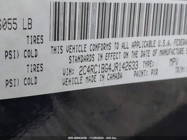 2C4RC1BG4JR142633 Chrysler Pacifica Touring L