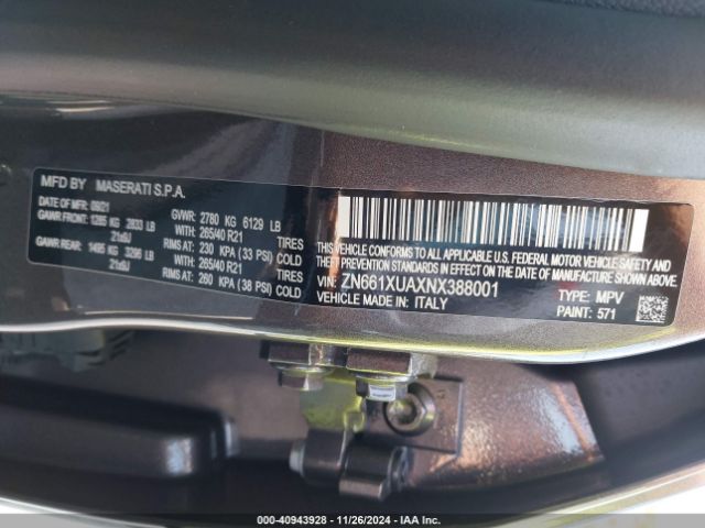ZN661XUAXNX388001 Maserati Levante Gt