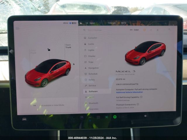 5YJ3E1EA3JF044776 Tesla Model 3 Long Range/mid Range