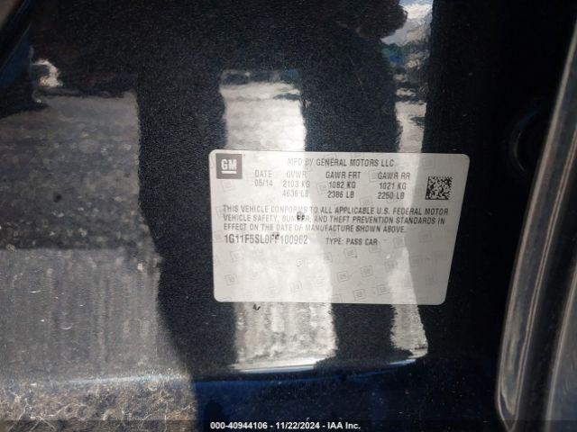 1G11F5SL0FF100962 Chevrolet Malibu 1lz