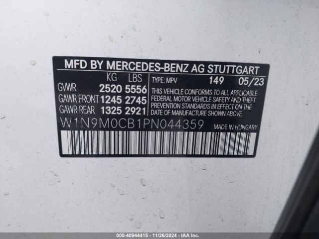 2023 MERCEDES-BENZ EQB 250 SUV W1N9M0CB1PN044359 Photo 8
