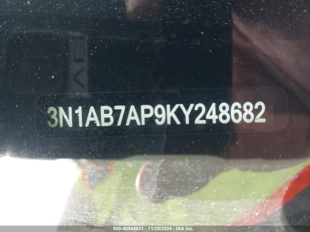 Nissan SENTRA S 2019 3N1AB7AP9KY248682 Image 9