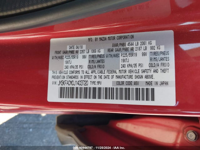Mazda Cx-5 Touring 2018 JM3KFACM0J1403720 Image 9