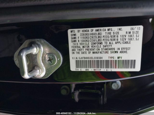 2014 ACURA RDX 5J8TB4H50EL006564 Photo 8