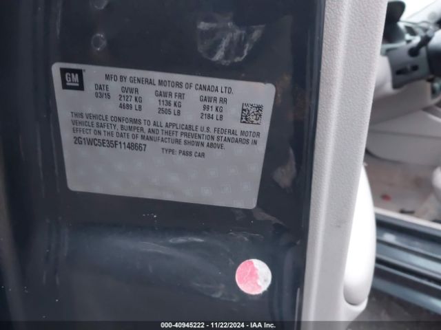 2G1WC5E35F1148667 Chevrolet Impala Limited Ltz