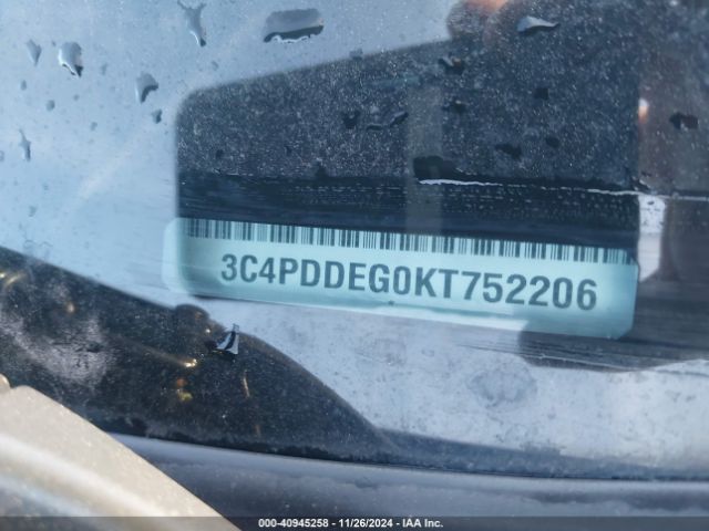 3C4PDDEG0KT752206 Dodge Journey Gt Awd