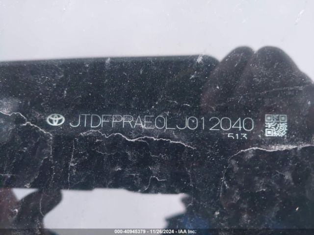JTDFPRAE0LJ012040 Toyota Corolla Xle