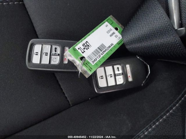 2021 HONDA CIVIC 2HGFC2F8XMH529646 Photo 10