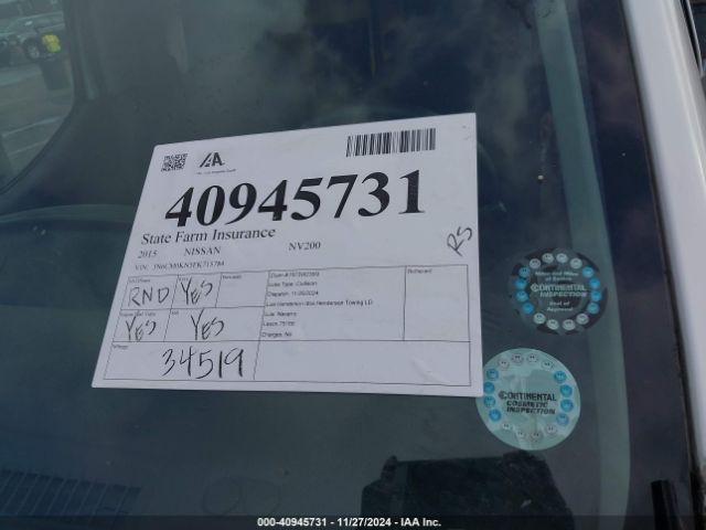 3N6CM0KN5FK715784 Nissan Nv200 S