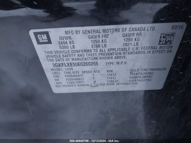 2GKFLXE39E6260266 GMC Terrain Slt-1