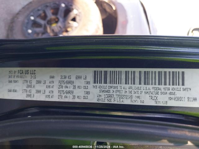 1C6RR7LT7GS272109 RAM 1500 Lone Star