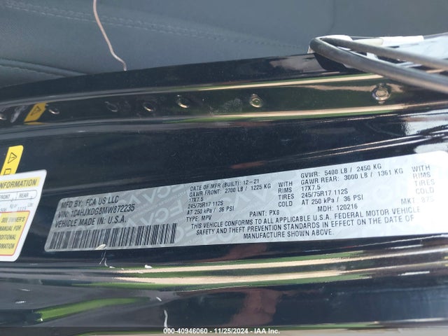 1C4HJXDG8MW872235 Jeep Wrangler Unlimited Sport S 4x4