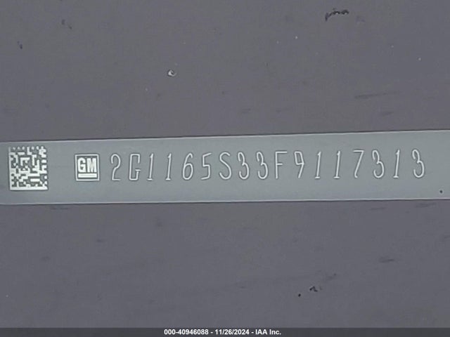 Chevrolet IMPALA 2LZ 2015 2G1165S33F9117313 Image 9