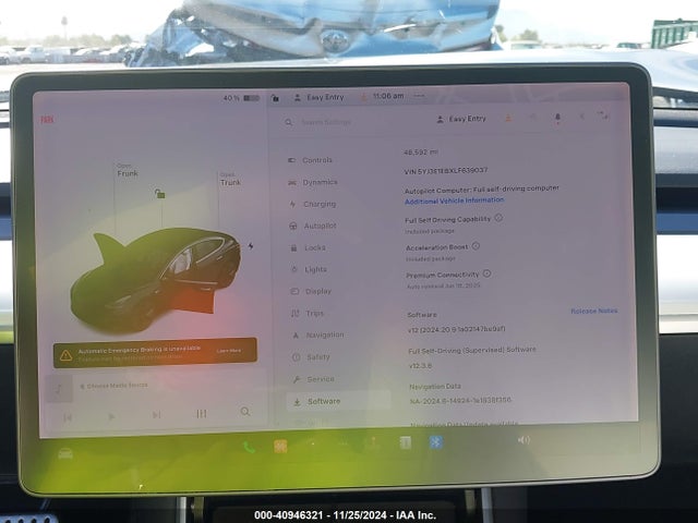 2020 TESLA MODEL 3 5YJ3E1EBXLF639037 Photo 6