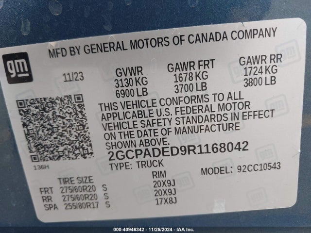 2GCPADED9R1168042 Chevrolet Silverado 1500 2wd  Short Bed Rst