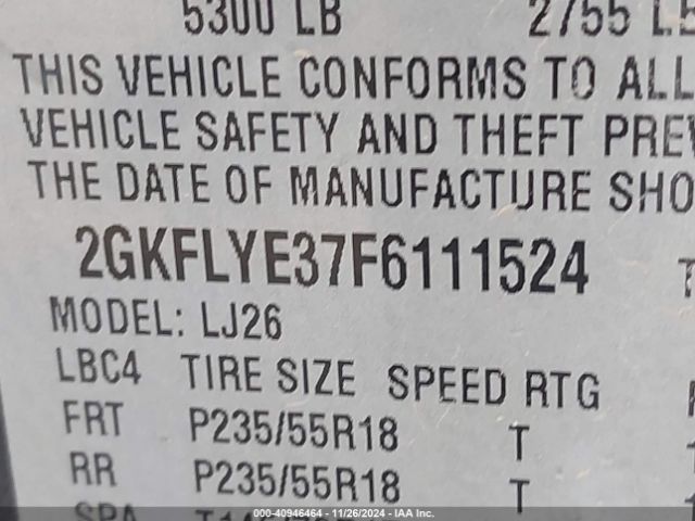2GKFLYE37F6111524 GMC Terrain Slt-2