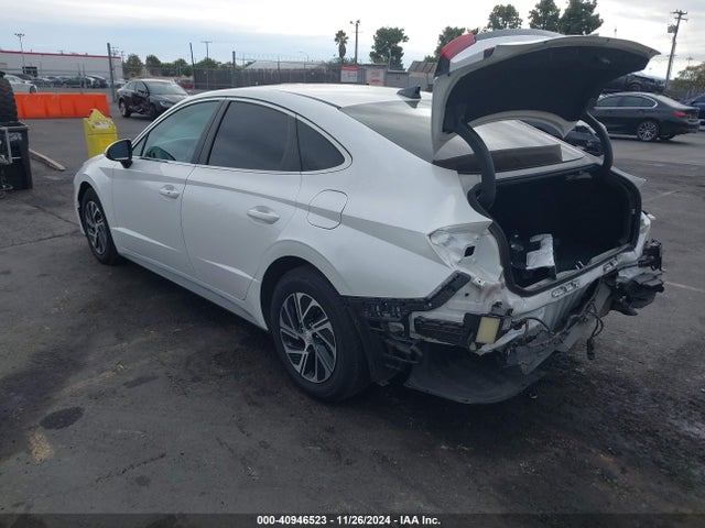 Hyundai Sonata Blue 2021 KMHL24JJ9MA029529 Image 3