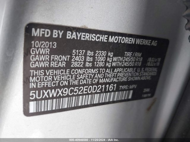 5UXWX9C52E0D21161 BMW X3 Xdrive28i