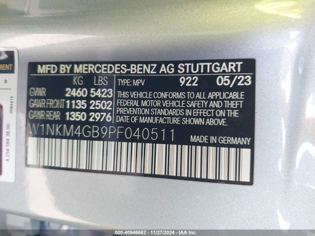 W1NKM4GB9PF040511 Mercedes-Benz Glc 300 Suv