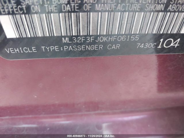 ML32F3FJ0KHF06155 Mitsubishi Mirage G4 Es